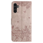 Til Samsung Galaxy A15 5G Cover PU Læder Pung Mobiltelefon Etui med Rem