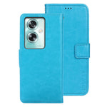 IDEWEI For Oppo A79 5G Case PU Leather Wallet Phone Cover Crazy Horse Texture Phone Shell