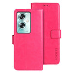 IDEWEI For Oppo A79 5G Case PU Leather Wallet Phone Cover Crazy Horse Texture Phone Shell