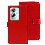 IDEWEI For Oppo A79 5G Case PU Leather Wallet Phone Cover Crazy Horse Texture Phone Shell