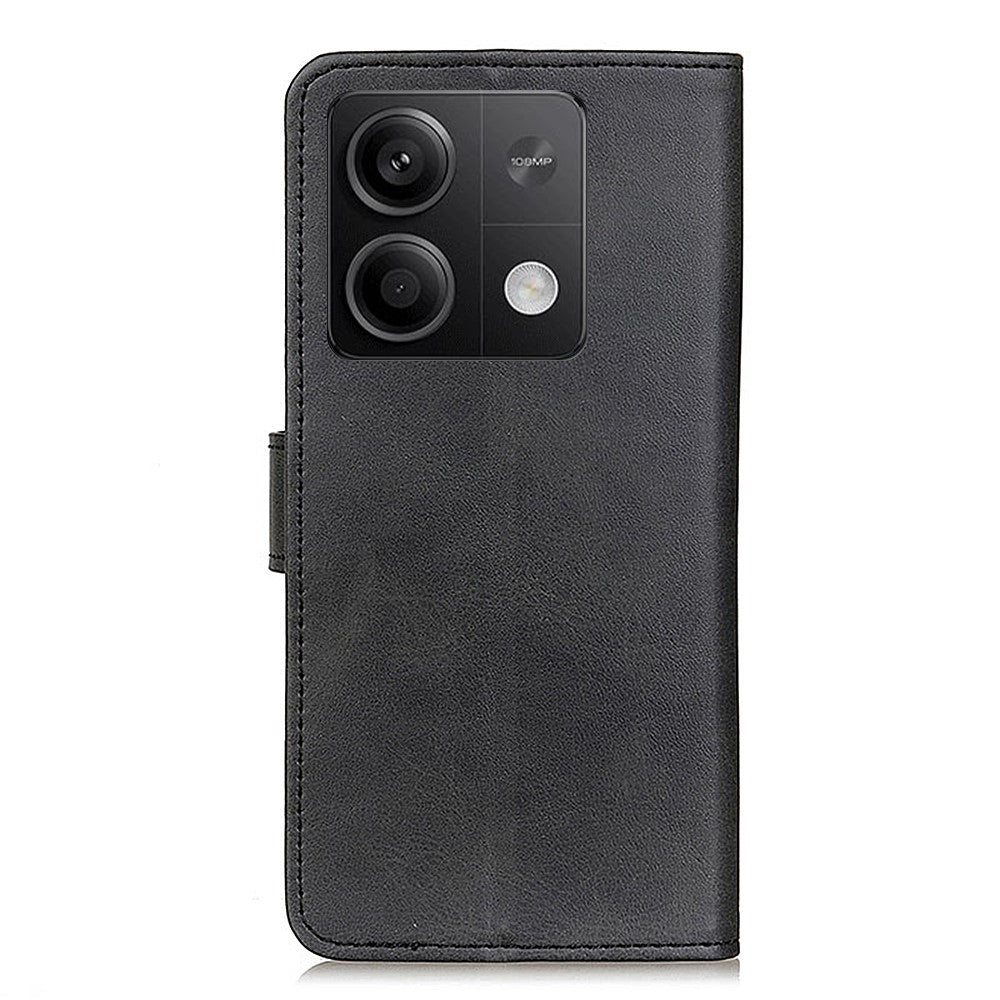For Xiaomi Redmi Note 13 5G / 13 5G (China) Case Cowhide Texture PU Leather Stand Phone Cover