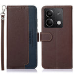 KHAZNEH For Xiaomi Redmi Note 13 5G / 13 5G (China) Cell Phone Case RFID Blocking Litchi Texture Protective Cover
