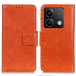 Xiaomi Redmi Note 13 5G / 13 5G (Kina) fodral Nappatextur Plånboksfodral Delat Läder mobilskal