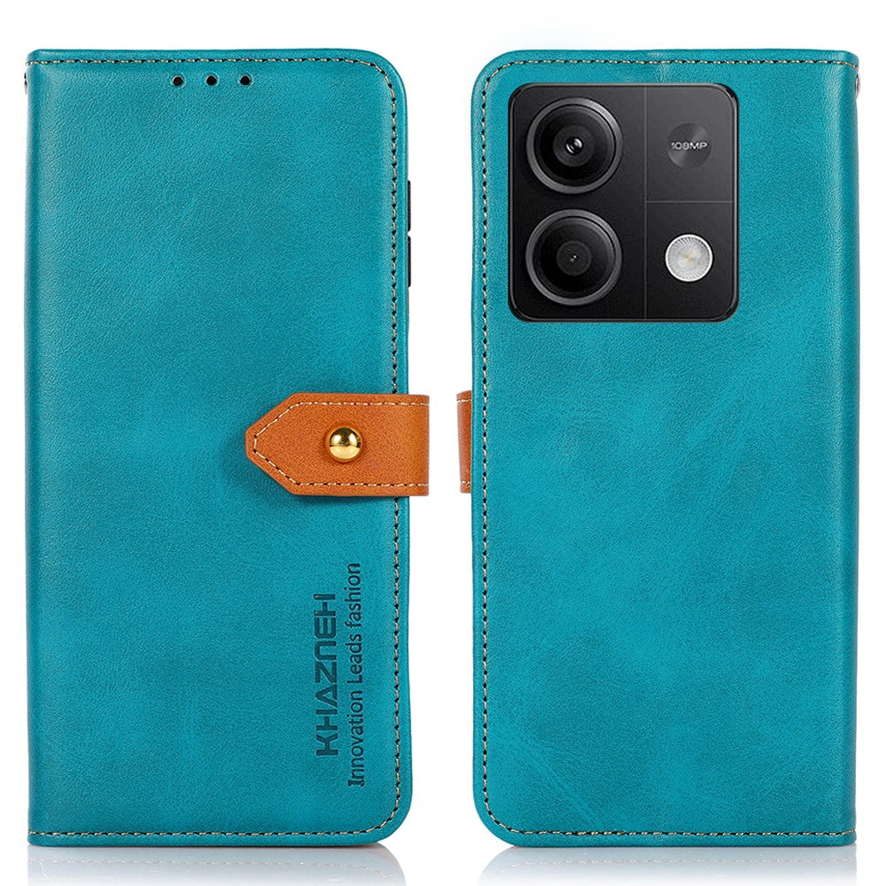 KHAZNEH For Xiaomi Redmi Note 13 5G / 13 5G (China) Phone Case PU Leather Wallet Stand Phone Cover Shell