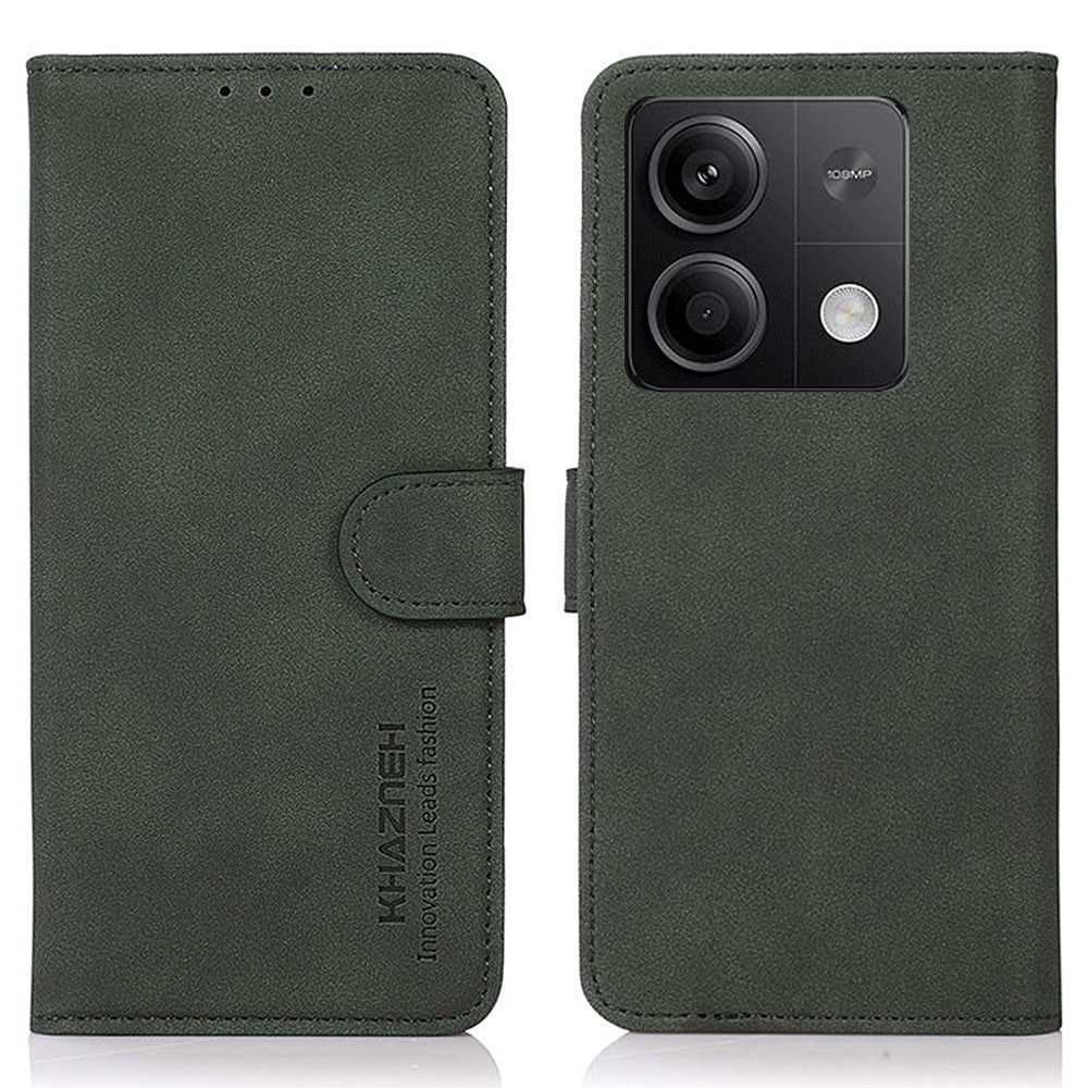 KHAZNEH For Xiaomi Redmi Note 13 5G / 13 5G (China) Case PU Leather Wallet Stand Phone Protector