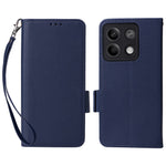 For Xiaomi Redmi Note 13 5G Cover Leather Wallet Stand Cell Phone Case with Strap