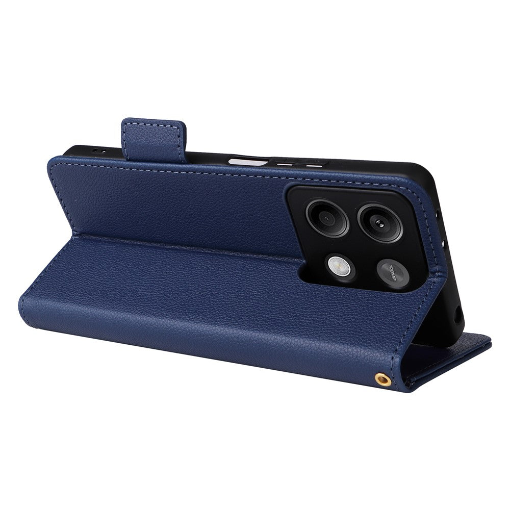 For Xiaomi Redmi Note 13 5G Cover Leather Wallet Stand Cell Phone Case with Strap