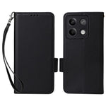 For Xiaomi Redmi Note 13 5G Cover Leather Wallet Stand Cell Phone Case with Strap