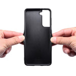 For Samsung Galaxy S24+ Cover Card Holder Kickstand Leather+PC+TPU Cell Phone Case