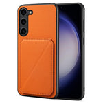 For Samsung Galaxy S24+ Cover Card Holder Kickstand Leather+PC+TPU Cell Phone Case