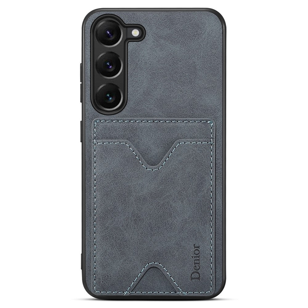 DENIOR For Samsung Galaxy S24 Celll Phone Case Card Holder Kickstand Back Cover