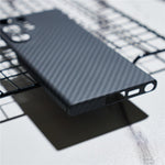 For Samsung Galaxy S23 Ultra Case 1500D Coarse Texture Aramid Fiber Anti-scratch Precise Cutout Phone Back Shell