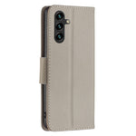 Til Samsung Galaxy A35 5G Pung Etui med Håndledsrem Litchi Tekstur Læder Telefon Stand Cover