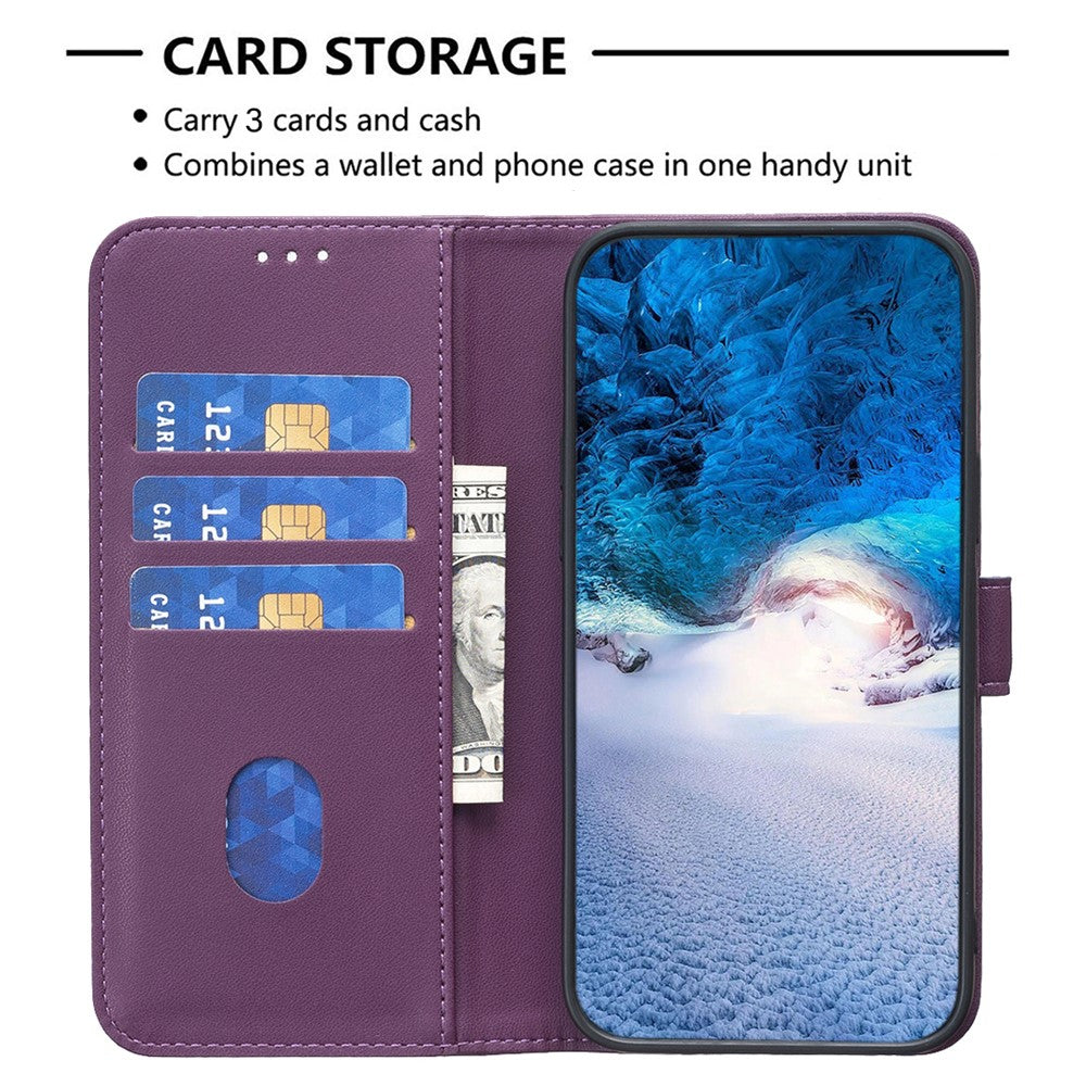 BINFEN COLOR BF17 Til Samsung Galaxy A35 5G Cover Pung Læder Telefoncover