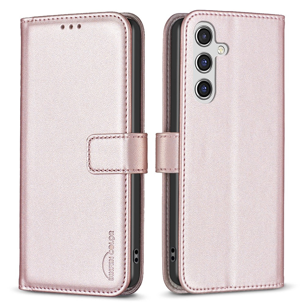 BINFEN COLOR BF17 Til Samsung Galaxy A35 5G Cover Pung Læder Telefoncover