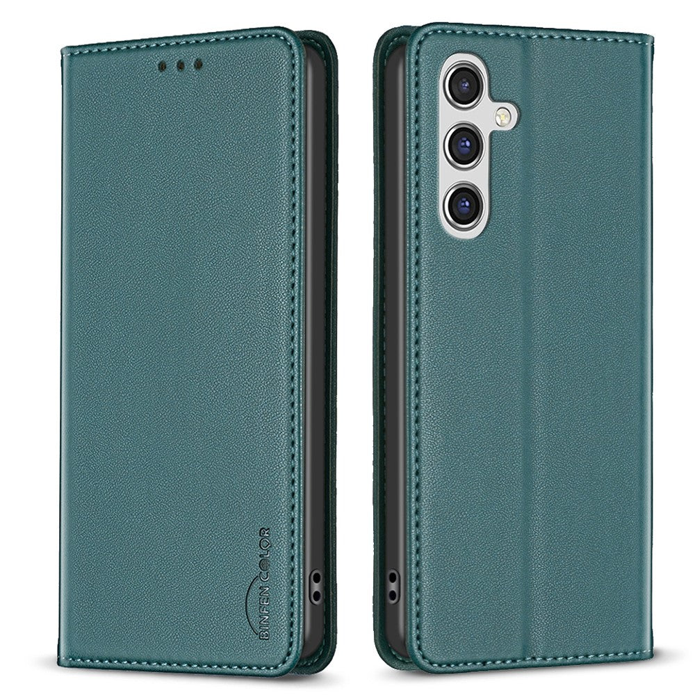 BINFEN COLOR BF18 For Samsung Galaxy A35 5G Case PU Leather Card Holder Cover