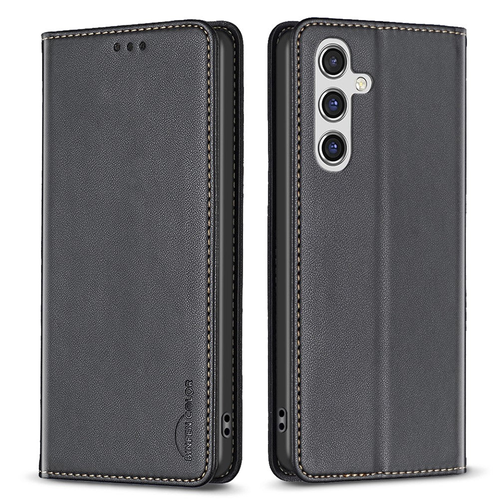BINFEN COLOR BF18 For Samsung Galaxy A35 5G Case PU Leather Card Holder Cover