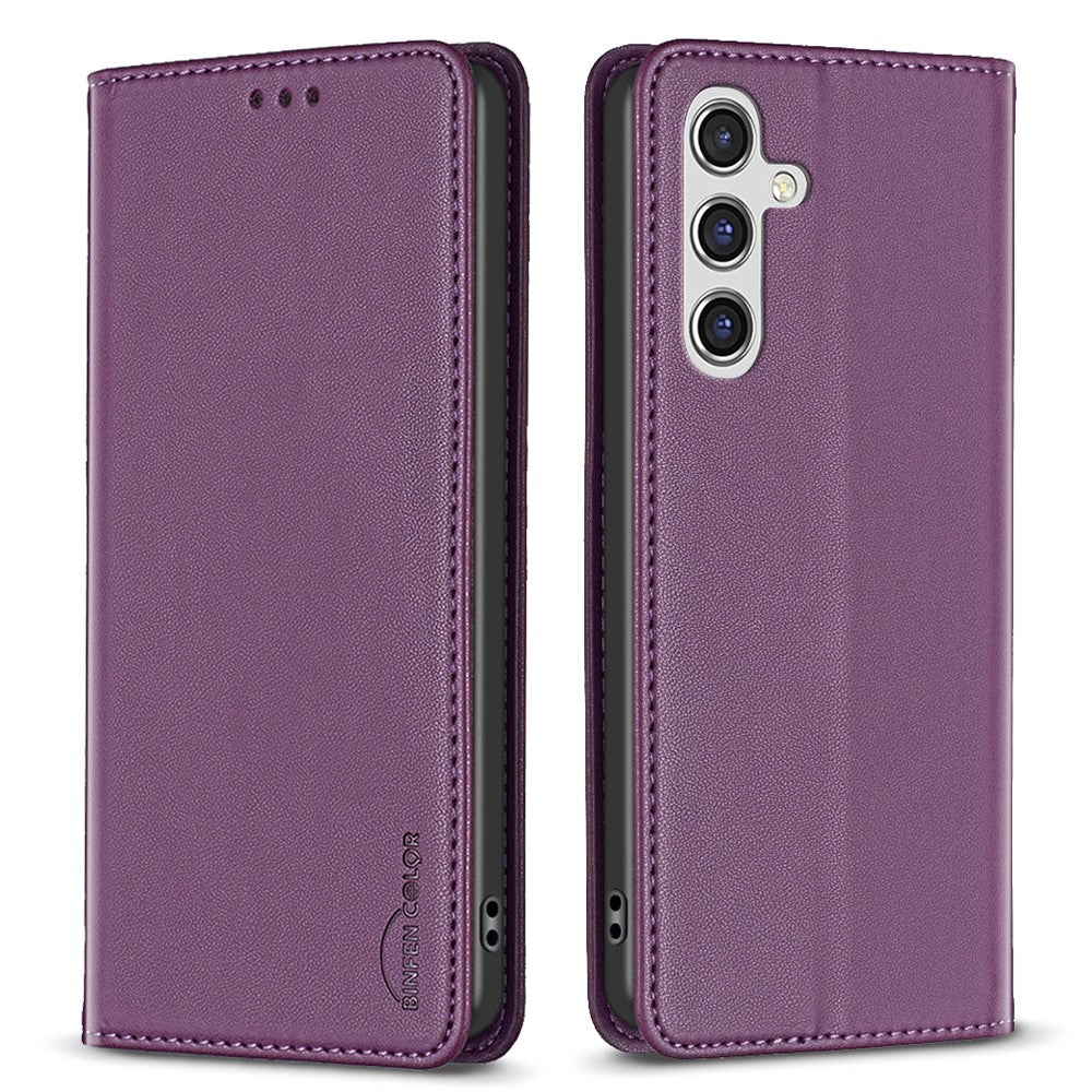 BINFEN COLOR BF18 For Samsung Galaxy A35 5G Case PU Leather Card Holder Cover