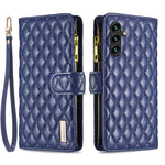 BINFEN COLOR BF Style-15 til Samsung Galaxy A35 5G Etui Lynlåslomme Telefonstativ Cover