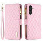 BINFEN COLOR BF Style-15 til Samsung Galaxy A35 5G Etui Lynlåslomme Telefonstativ Cover