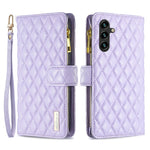 BINFEN COLOR BF Style-15 til Samsung Galaxy A35 5G Etui Lynlåslomme Telefonstativ Cover