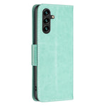 Til Samsung Galaxy A35 5G Cover Sommerfuglpræget Lædercover med Stativ og Pung