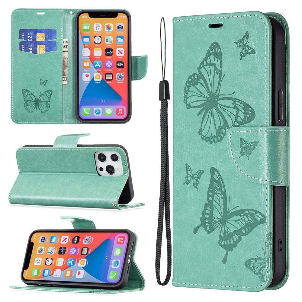 Til Samsung Galaxy A35 5G Cover Sommerfuglpræget Lædercover med Stativ og Pung