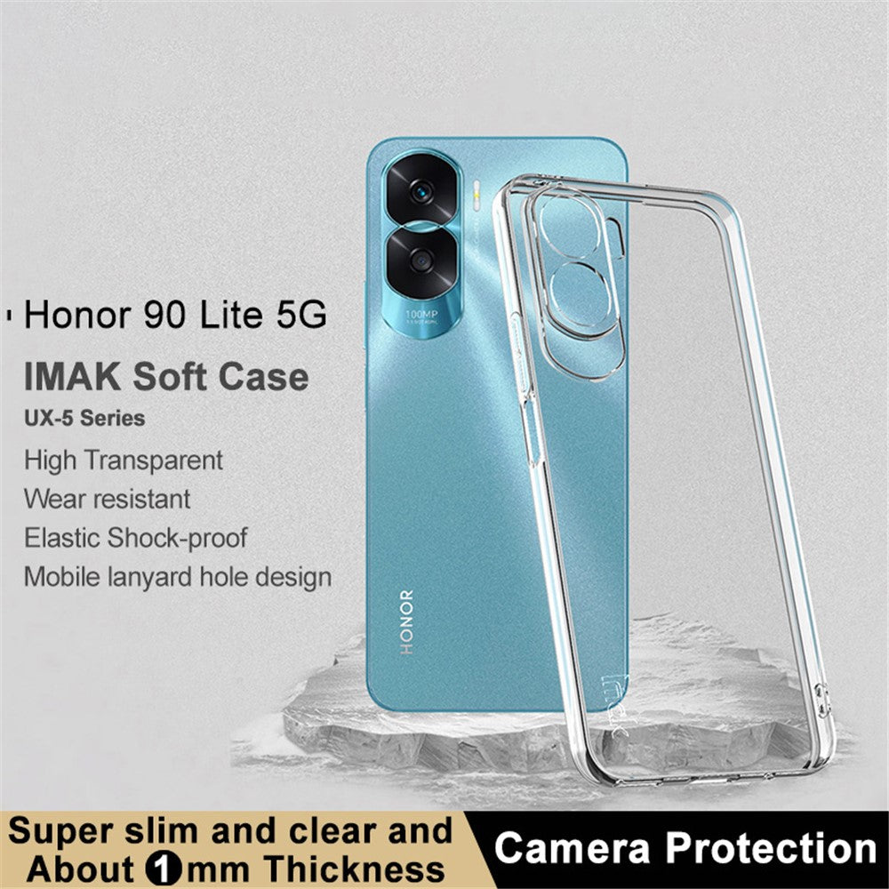 IMAK UX-5 Series for Honor X50i 5G / 90 Lite 5G Clear Case Anti-scratch TPU Cover (Slim Style)