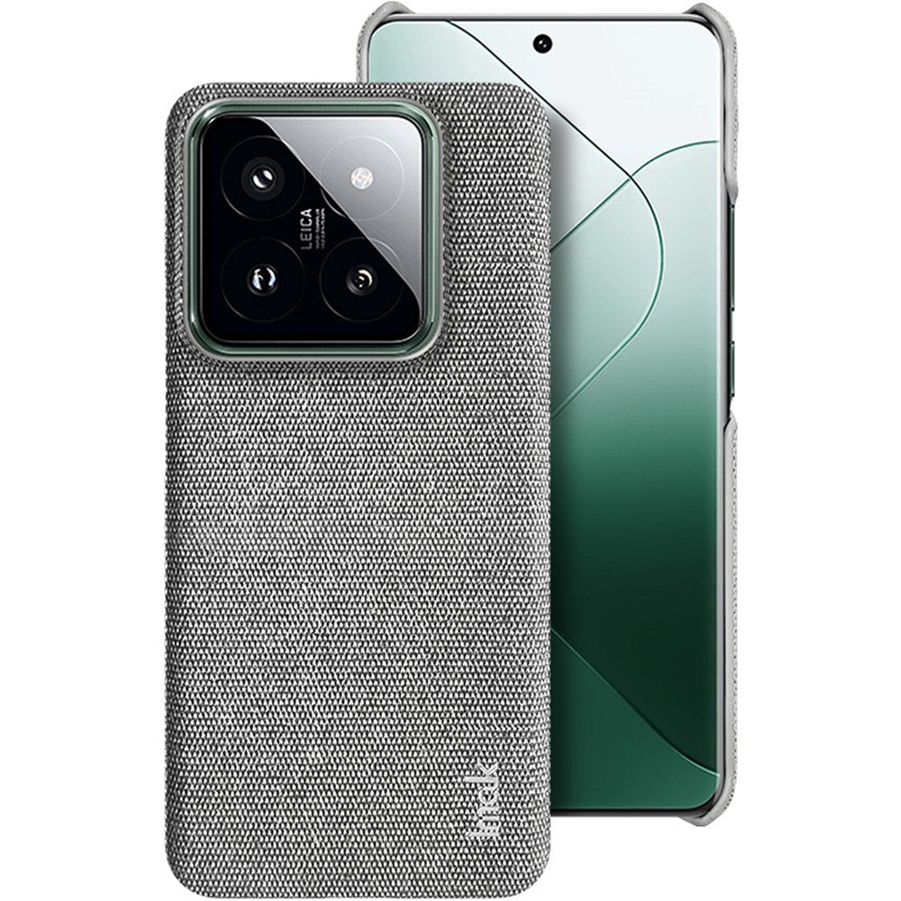 IMAK Ruiyi Series for Xiaomi 14 Pro Case PU Leather Coated PC Cloth Texture Phone Cover