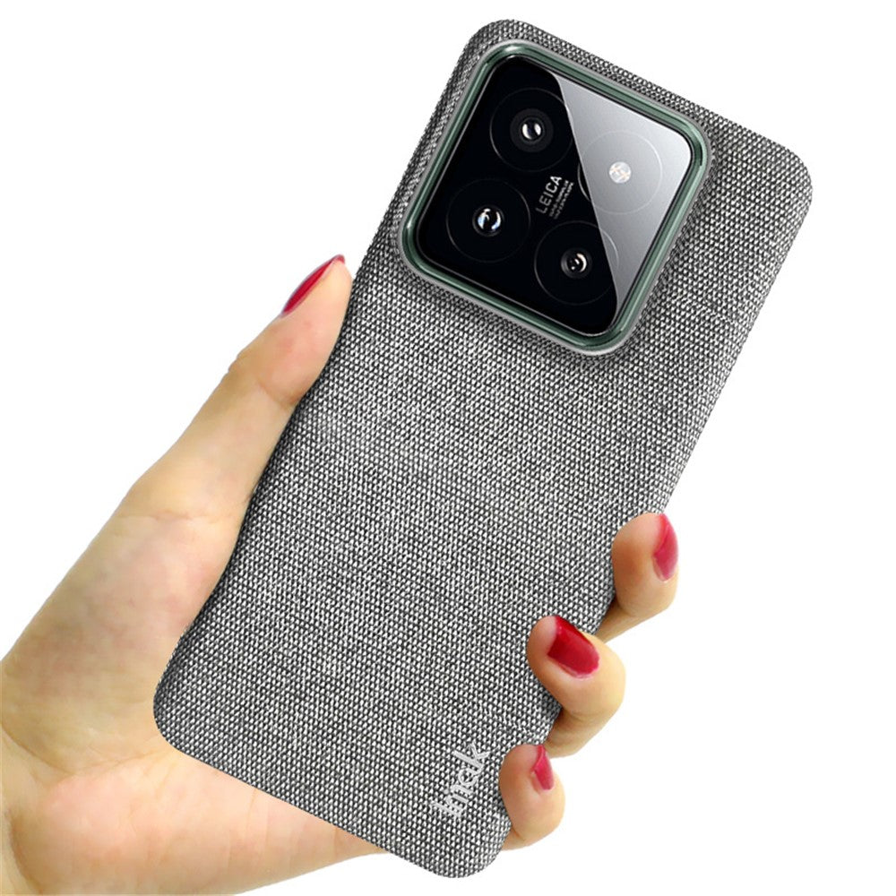 IMAK Ruiyi Series for Xiaomi 14 Pro Case PU Leather Coated PC Cloth Texture Phone Cover