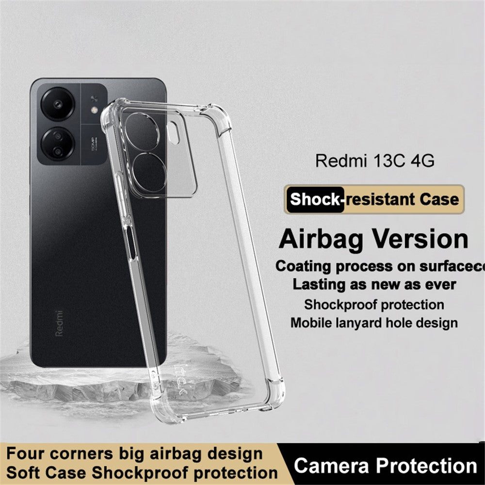 IMAK For Xiaomi Redmi 13C / Poco C65 4G Case Airbag Protection Phone TPU Cover