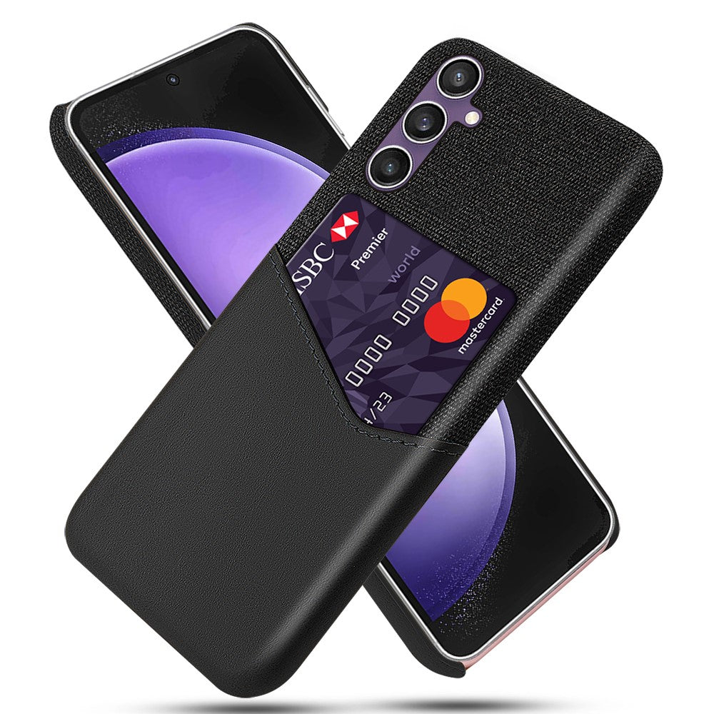 For Samsung Galaxy S24+ Phone Cover Cloth Texture PU+PC Phone Case Shell