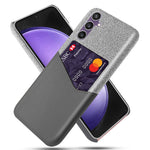 For Samsung Galaxy S24+ Phone Cover Cloth Texture PU+PC Phone Case Shell
