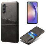 For Samsung Galaxy S24+ Cell Phone Case PU+Hard PC Anti-scratch Card Holder Back Shell