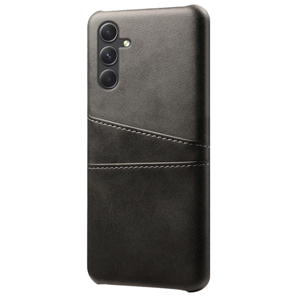 For Samsung Galaxy S24+ Cell Phone Case PU+Hard PC Anti-scratch Card Holder Back Shell