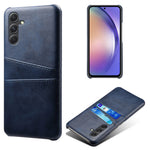 For Samsung Galaxy S24+ Cell Phone Case PU+Hard PC Anti-scratch Card Holder Back Shell