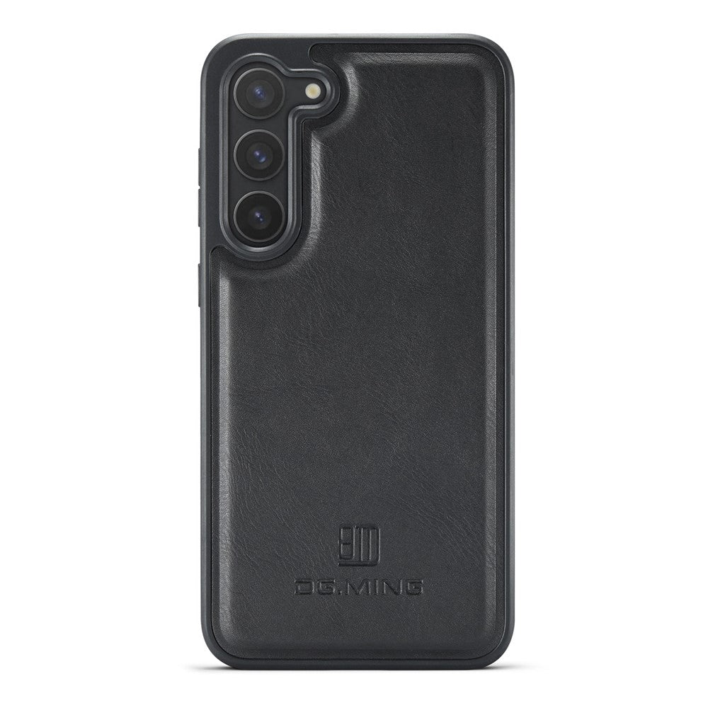 DG.MING For Samsung Galaxy S23 Case Leather Coated PC+TPU Phone Back Cover