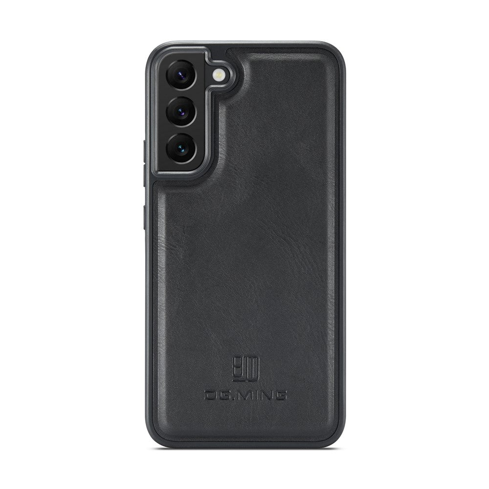 DG.MING For Samsung Galaxy S22+ 5G Phone Case PU Leather Coating Phone Cover