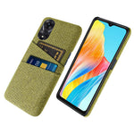 For Oppo A38 4G / A18 4G Case Dual Card Slots PC+Cloth Phone Cover