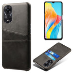 For Oppo A38 4G / A18 4G Case Drop-proof PU Leather+PC Phone Protector with 2 Card Holders