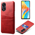 For Oppo A38 4G / A18 4G Case Drop-proof PU Leather+PC Phone Protector with 2 Card Holders