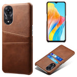 For Oppo A38 4G / A18 4G Case Drop-proof PU Leather+PC Phone Protector with 2 Card Holders