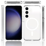 For Samsung Galaxy S25+ / S24+ Case Acrylic+TPU Clear Phone Cover Magnetic Case