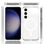For Samsung Galaxy S24 Magnetic Case Acrylic+TPU Cover