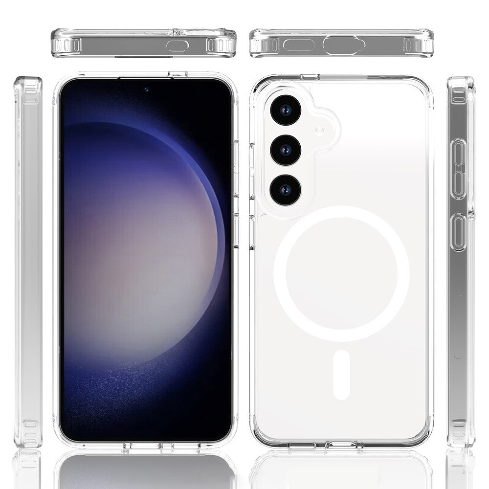 For Samsung Galaxy S24 Magnetic Case Acrylic+TPU Cover