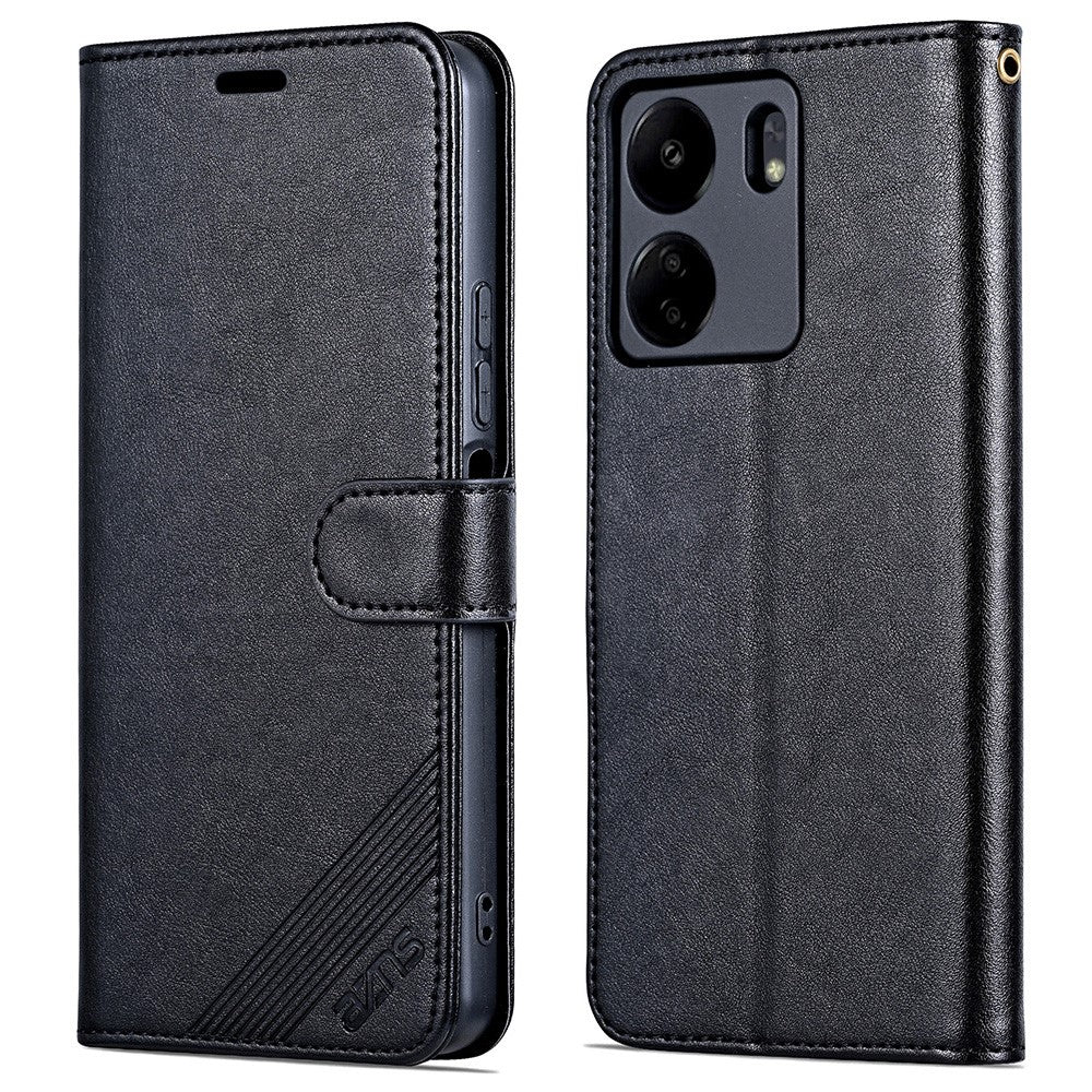 AZNS For Xiaomi Redmi 13C 4G / Poco C65 4G Leather Case Anti-drop Wallet Cover