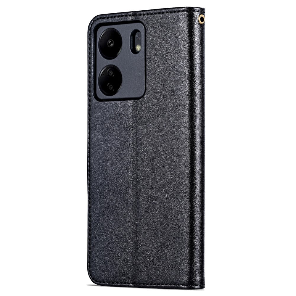 AZNS For Xiaomi Redmi 13C 4G / Poco C65 4G Leather Case Anti-drop Wallet Cover
