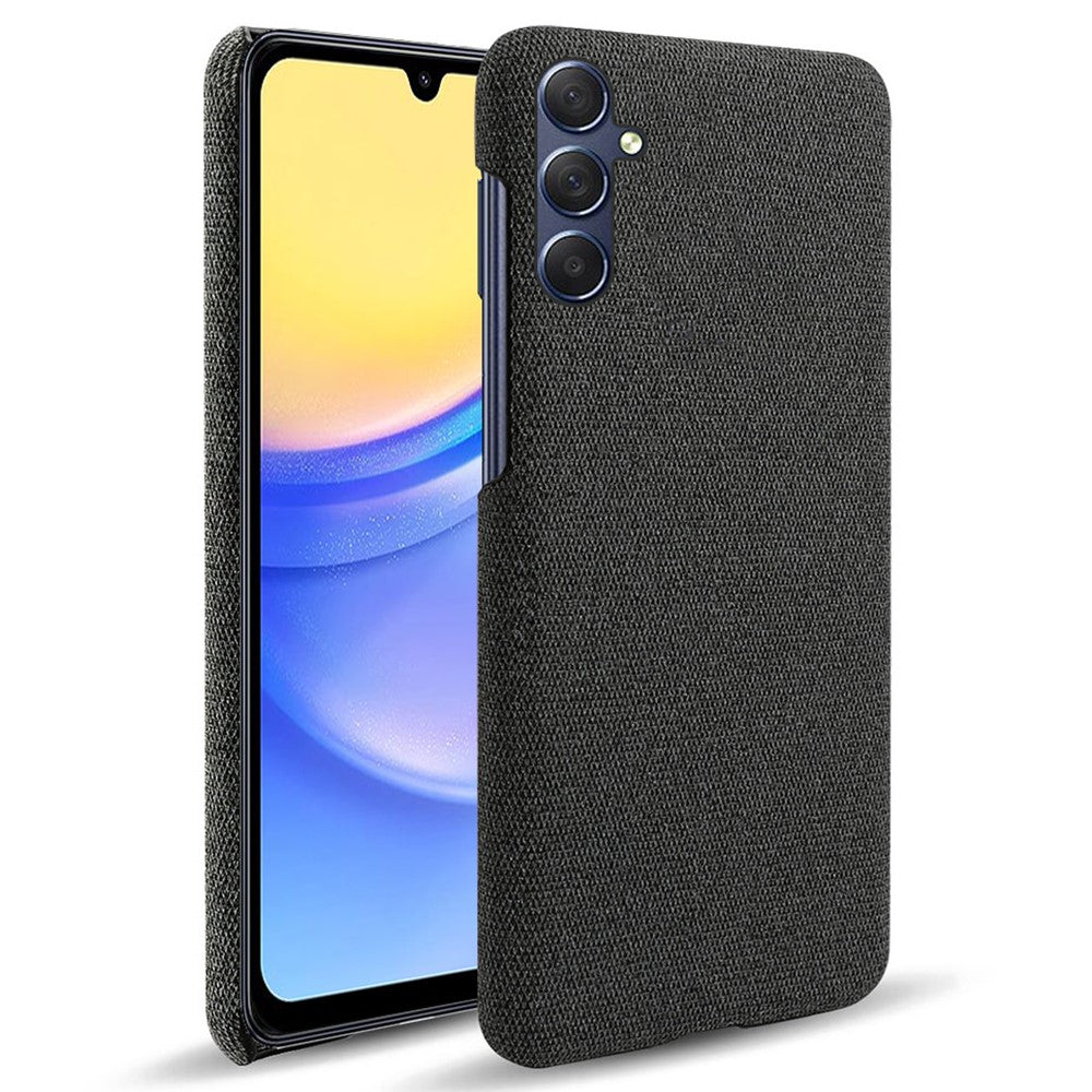 Til Samsung Galaxy A15 5G Cover Slankt Stødabsorberende Stof+PC Smartphone Cover