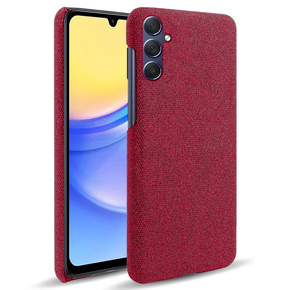 Til Samsung Galaxy A15 5G Cover Slankt Stødabsorberende Stof+PC Smartphone Cover