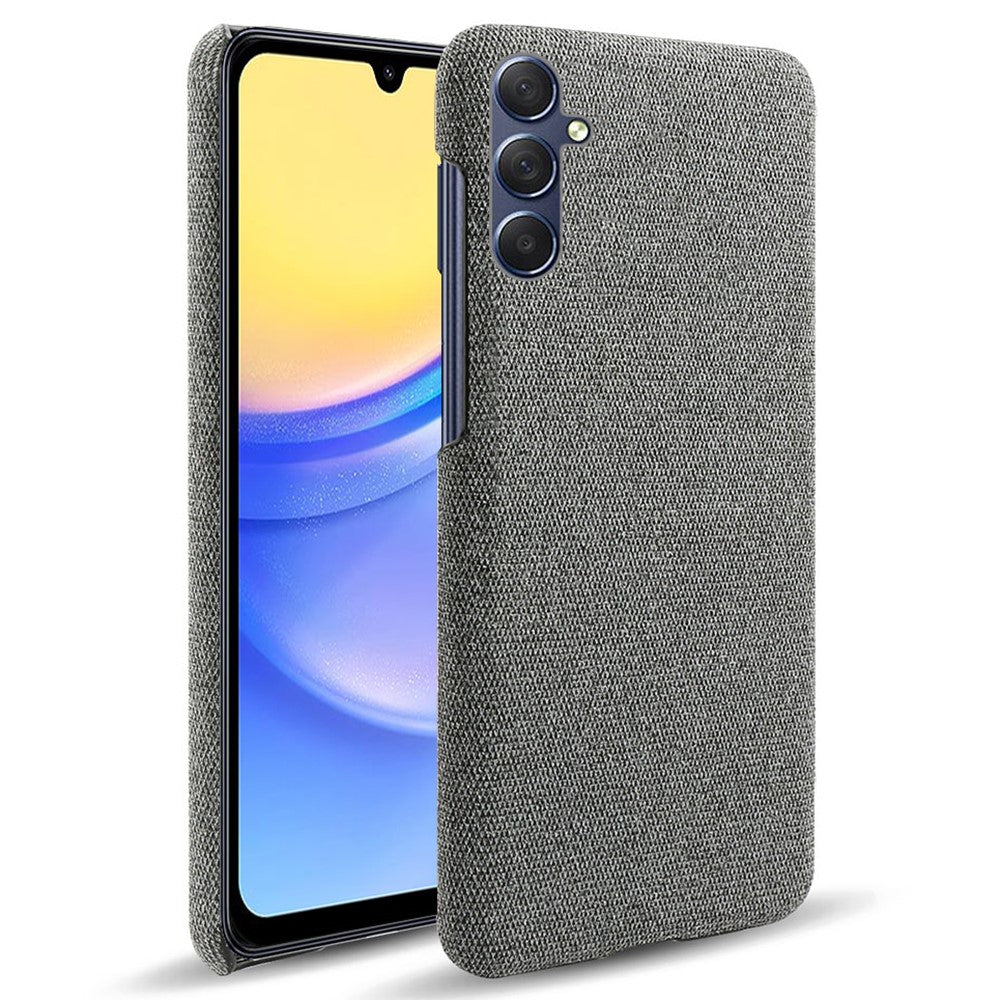 Til Samsung Galaxy A15 5G Cover Slankt Stødabsorberende Stof+PC Smartphone Cover
